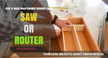 DIY Wood Drawer Dividers: Table Saw vs. Router Techniques