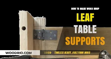 Crafting Wood Drop Leaf Table Supports: A DIY Guide