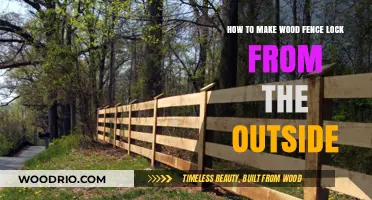 Secure Your Privacy: DIY Outdoor Wood Fence Lock Installation