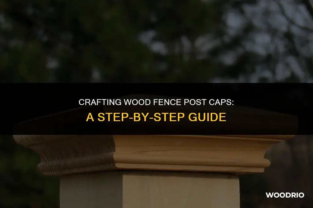 how to make wood fence post caps