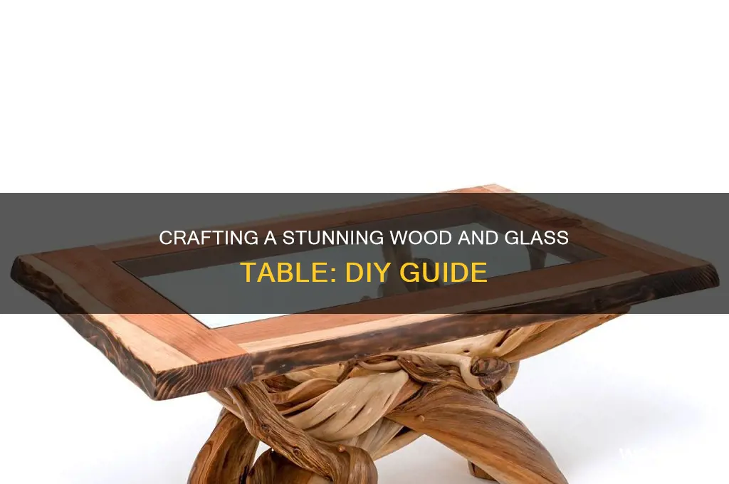 how to make wood glass table