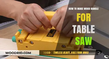 Crafting a Custom Wood Handle for Your Table Saw: A DIY Guide