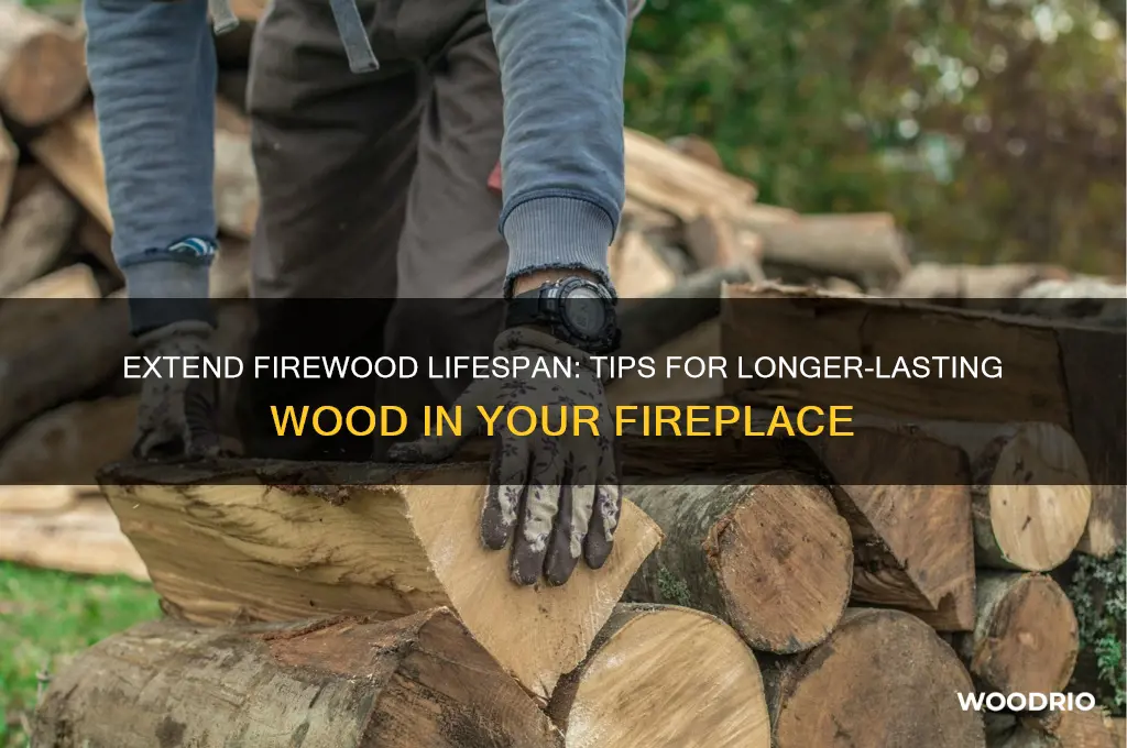 how to make wood last longer in fireplace