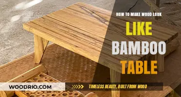 Transform Wood into Bamboo: Easy DIY Table Makeover Guide
