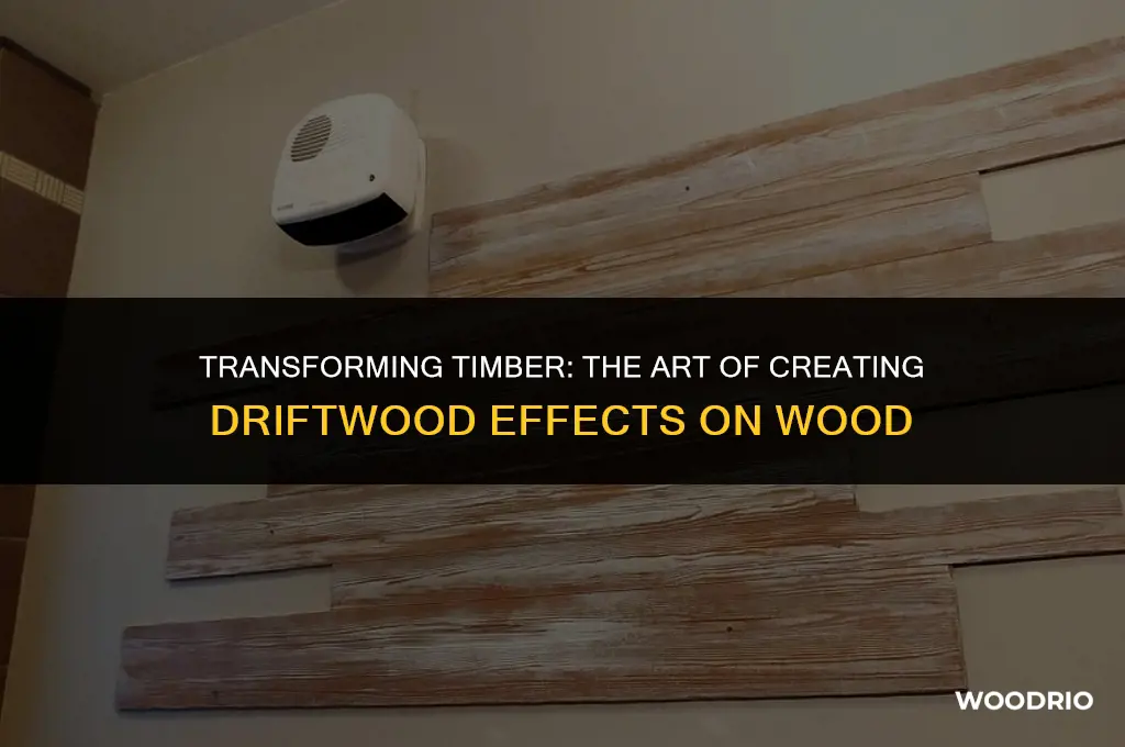 how to make wood look like driftwood