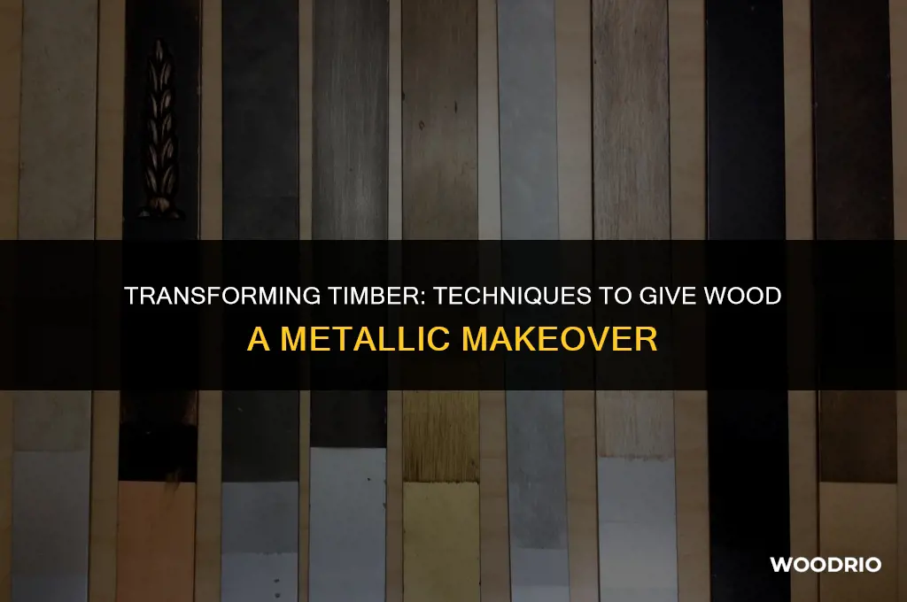 how to make wood look like metal