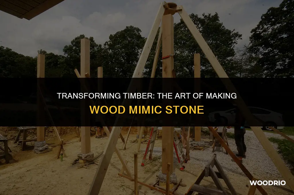 how to make wood look like stone