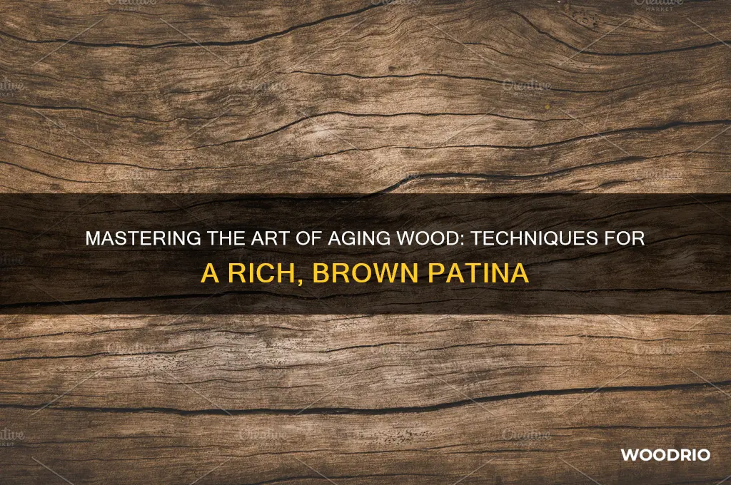 how to make wood look old and brown