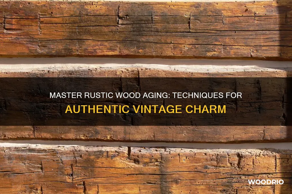 how to make wood look old and rustic