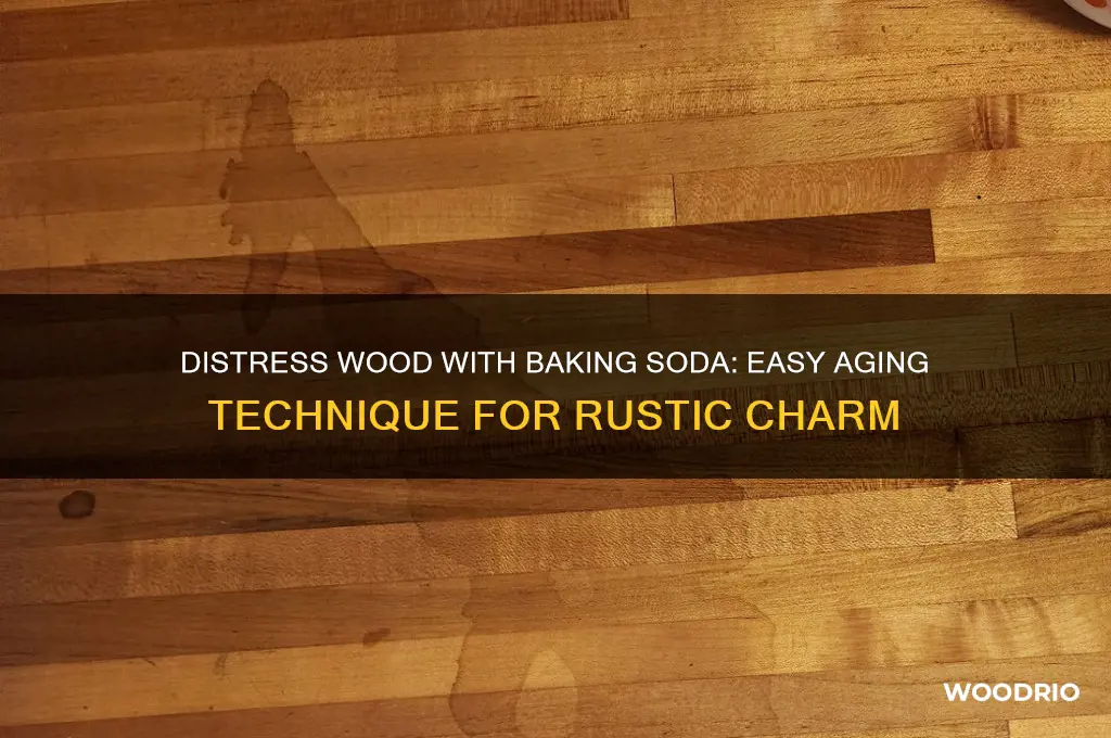 how to make wood look old with baking soda