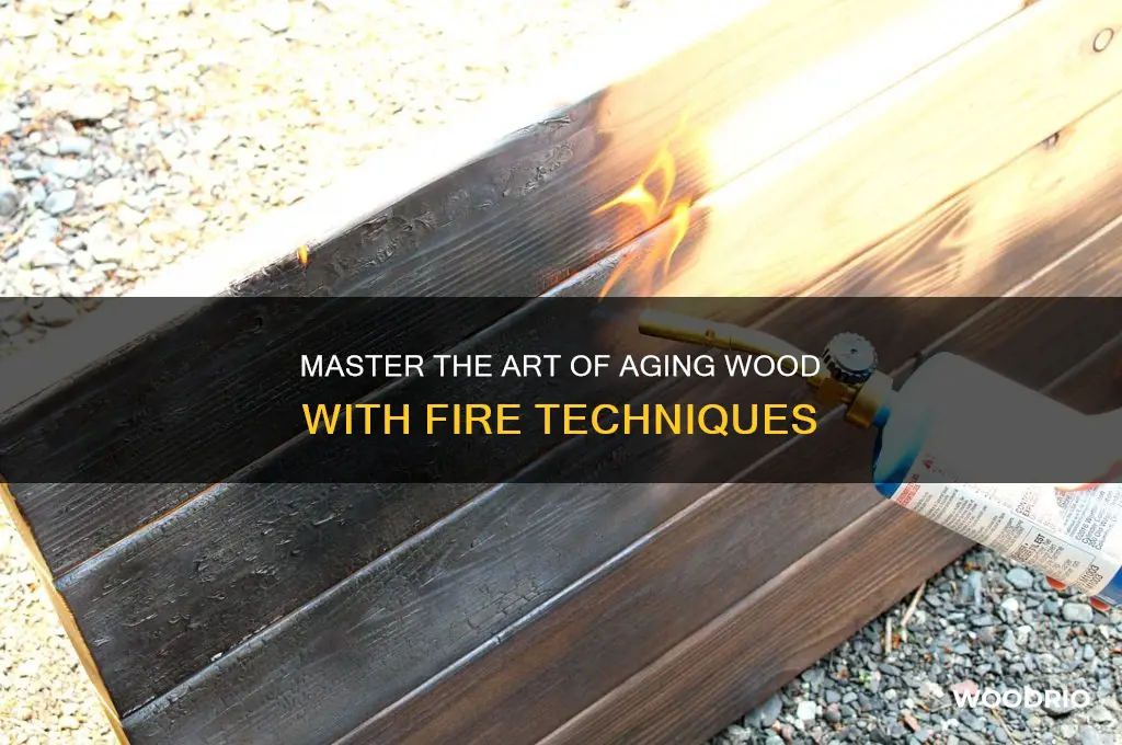 how to make wood look old with fire