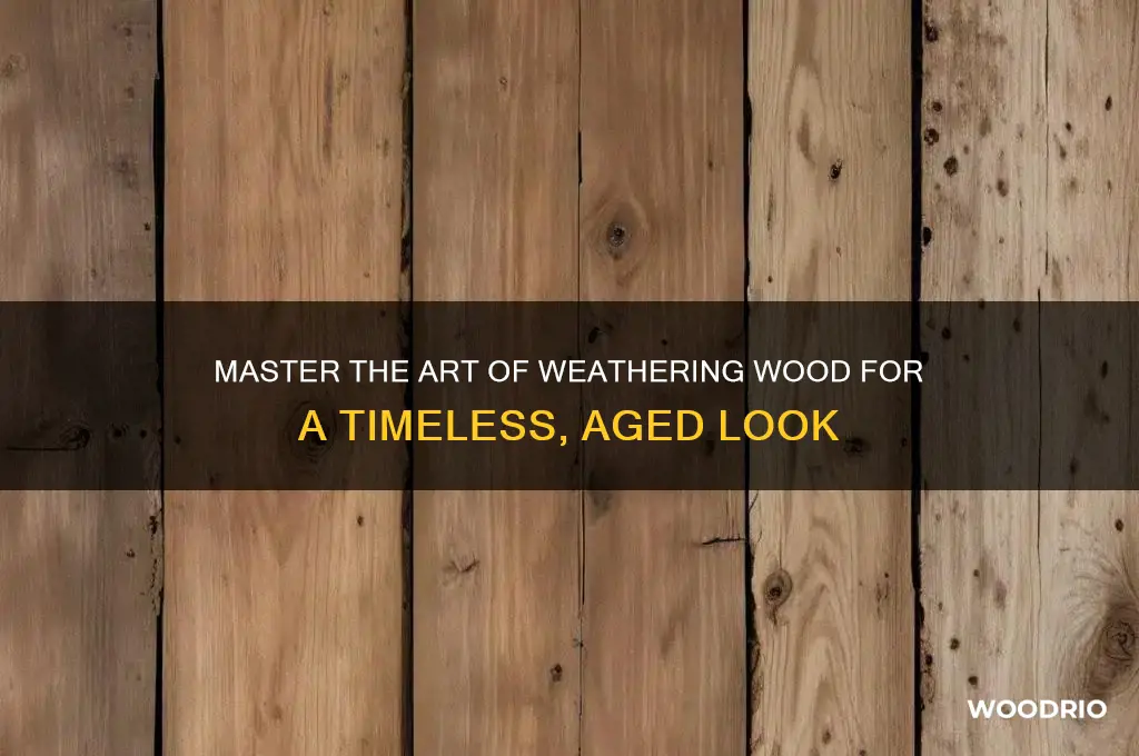 how to make wood look weathered and old
