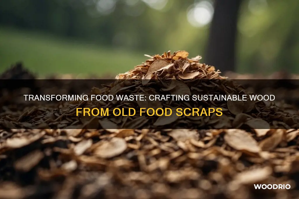 how to make wood out of old food