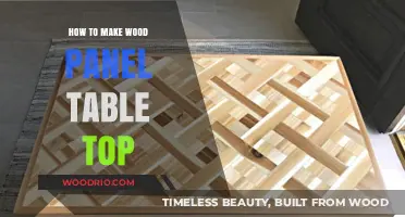 Crafting a Stunning Wood Panel Table Top: DIY Guide