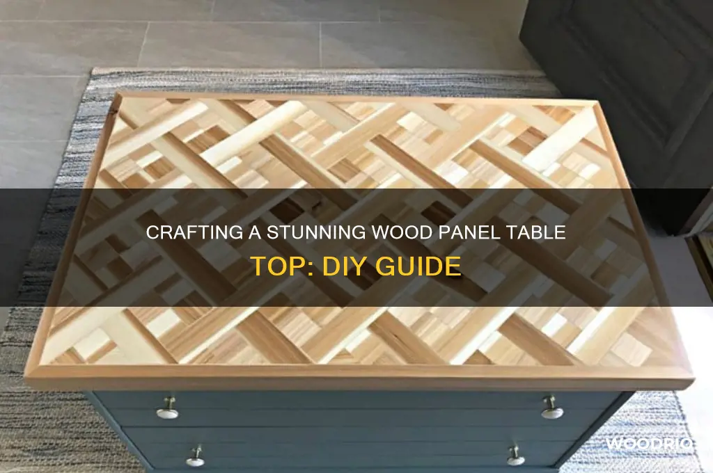 how to make wood panel table top