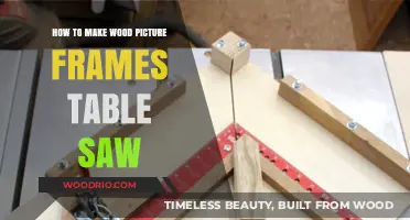 Crafting Wood Picture Frames with a Table Saw: Step-by-Step Guide
