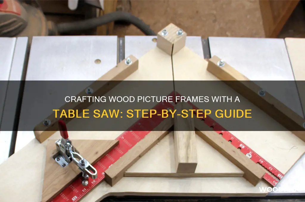 how to make wood picture frames table saw