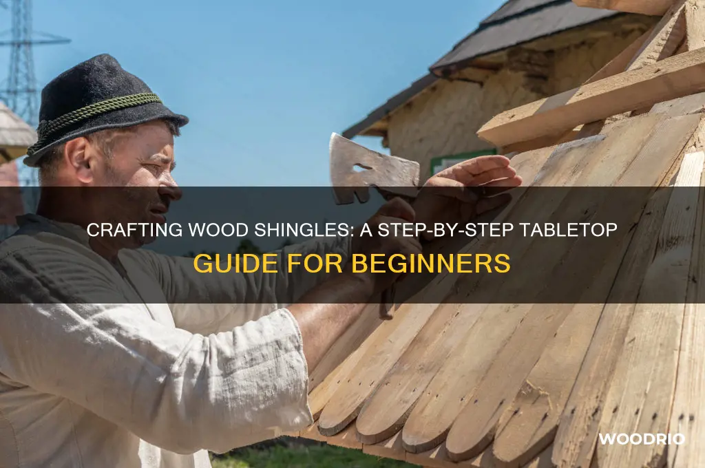how to make wood shingles on a table