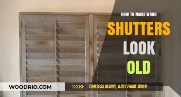 Aging Wood Shutters: Techniques to Achieve a Rustic, Vintage Look