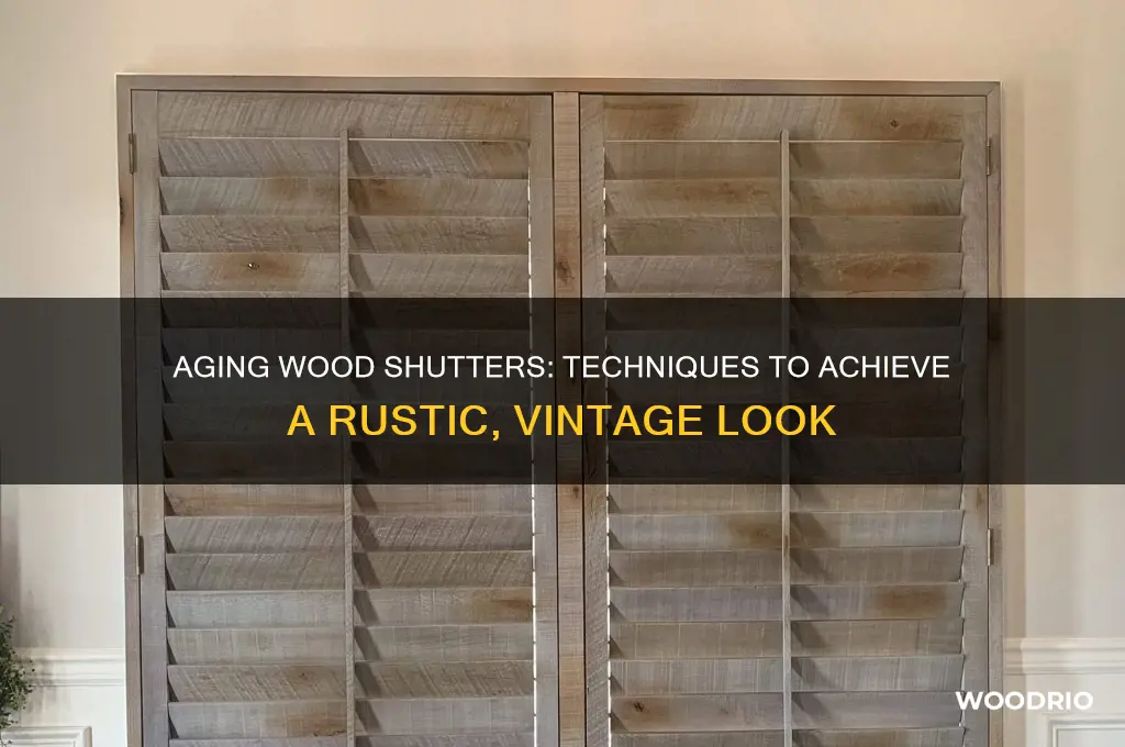 how to make wood shutters look old