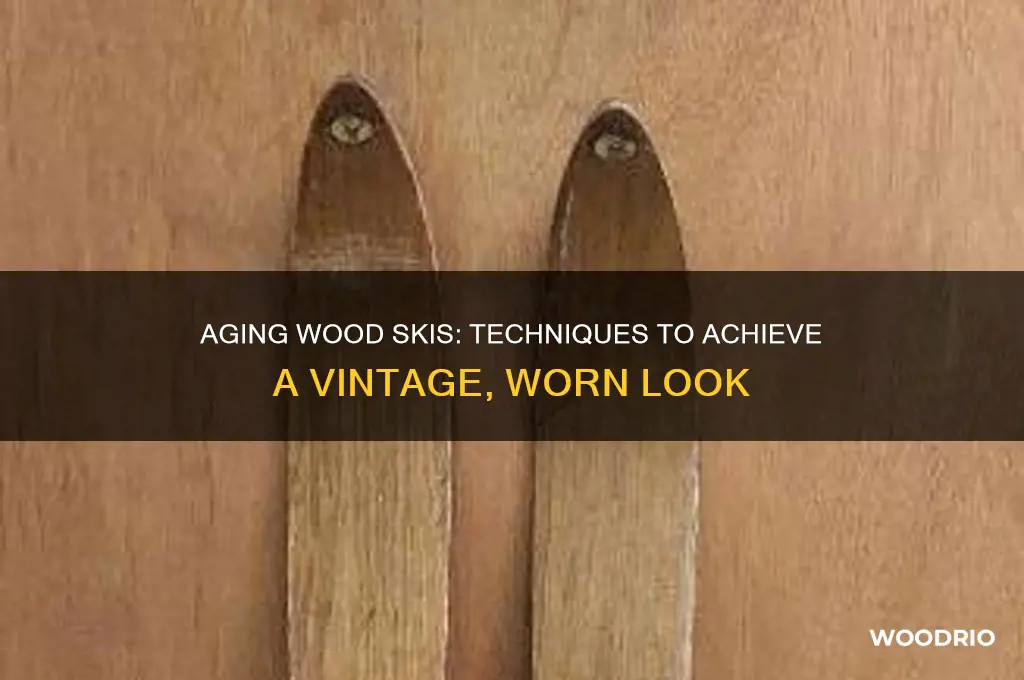 how to make wood skis look old