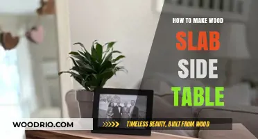 Crafting a Rustic Wood Slab Side Table: DIY Guide