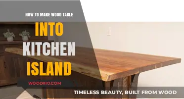 Transform Your Wood Table into a Functional Kitchen Island