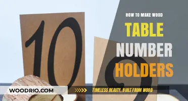 Crafting Elegant Wood Table Number Holders: A DIY Guide