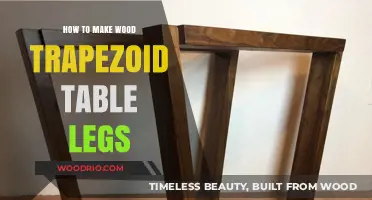 Crafting Wood Trapezoid Table Legs: A Step-by-Step DIY Guide