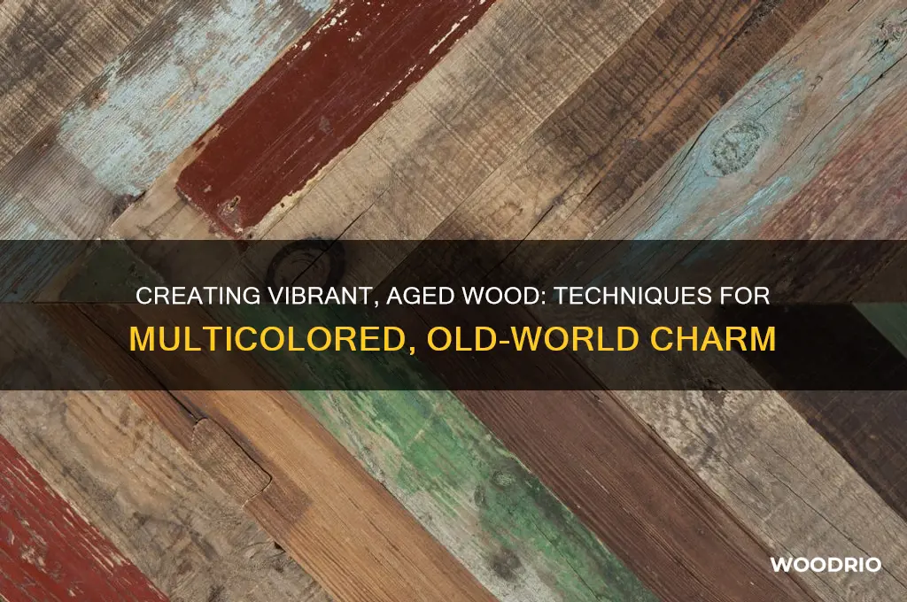 how to make wood with multiple colors and old