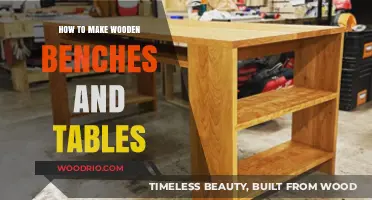Crafting Wooden Benches and Tables: A DIY Guide for Beginners