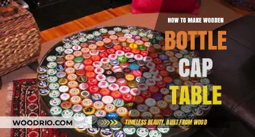 Crafting a Unique Wooden Bottle Cap Table: DIY Guide