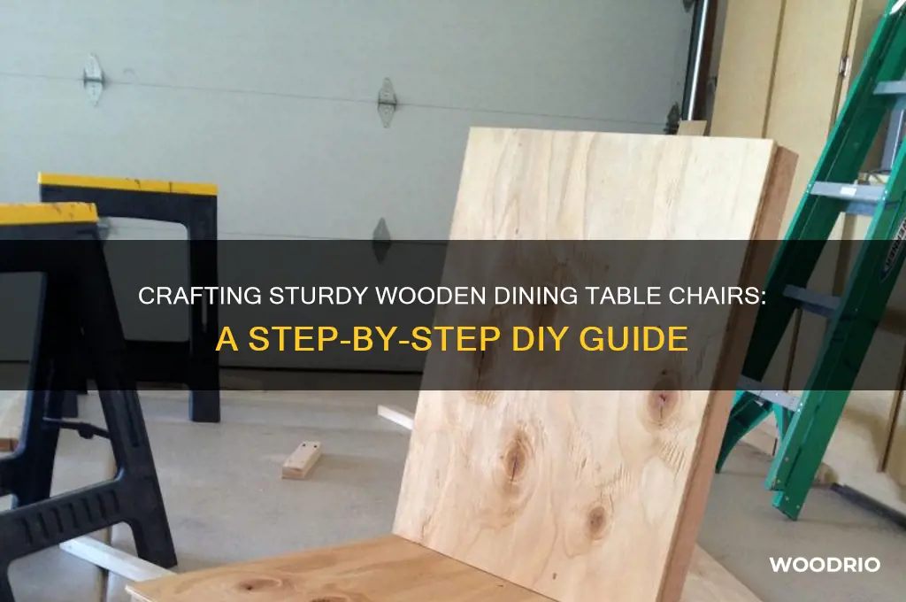 how to make wooden dining table chairs