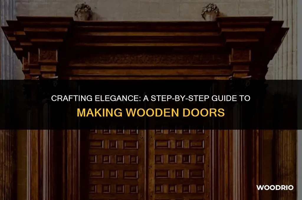 how to make wooden door