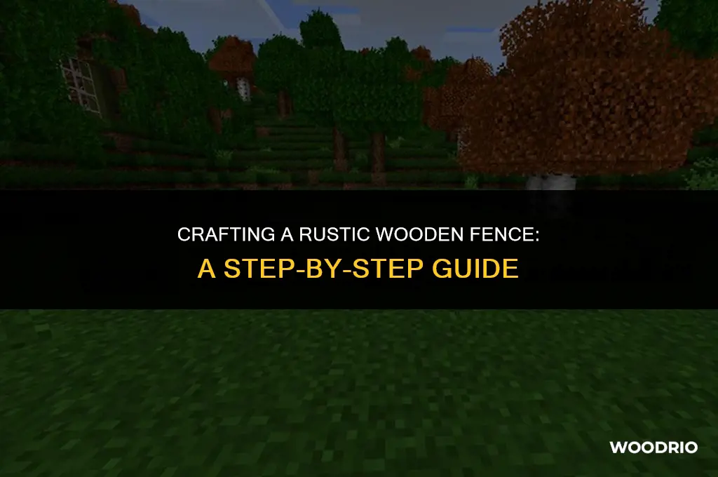 how to make wooden fence mine