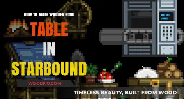 Crafting a Wooden Food Table in Starbound: A Step-by-Step Guide