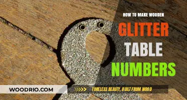 DIY Wooden Glitter Table Numbers: Crafting Elegant Wedding Decor
