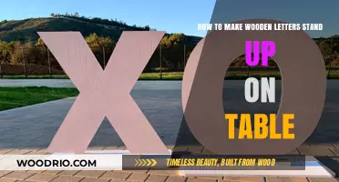 Easy DIY Tips to Make Wooden Letters Stand Up on Tables