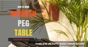Crafting a Sturdy Wooden Peg Table: DIY Guide for Beginners