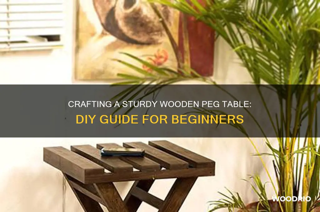 how to make wooden peg table