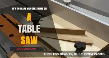 Crafting Wooden Shims: A Table Saw Guide for Precision Woodworking