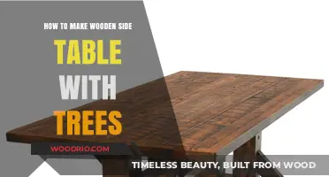 Crafting a Rustic Wooden Side Table from Natural Trees