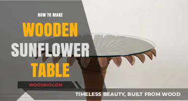 Crafting a Stunning Wooden Sunflower Table: DIY Guide & Tips