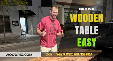 Simple Steps to Crafting a Sturdy Wooden Table Effortlessly