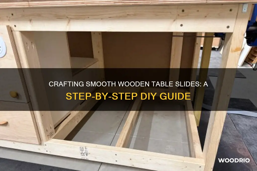 how to make wooden table slides