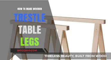 Crafting Sturdy Wooden Trestle Table Legs: A Step-by-Step DIY Guide