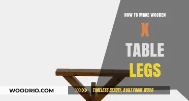 Crafting Sturdy Wooden X Table Legs: A Step-by-Step DIY Guide