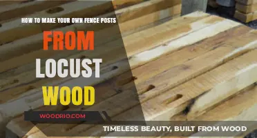 Crafting Durable Fence Posts: A Guide to Using Locust Wood