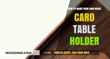 Crafting a Custom Wood Card Table Holder: DIY Guide