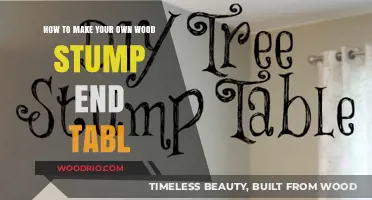 Crafting a Rustic Wood Stump End Table: DIY Guide